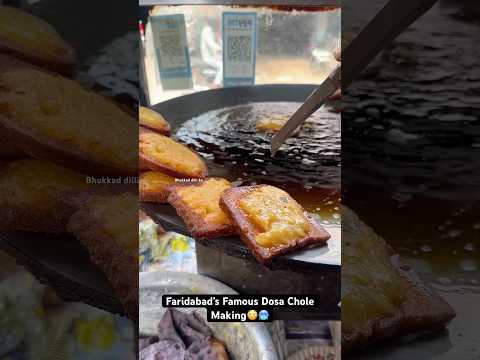 Faridabad’s Famous Dosa Chole Making😳🥶|| Indian Street Food