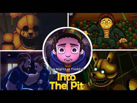 FNAF Into The Pit - All Secret Endings | No Commentary