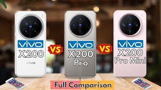 Vivo X200 Pro Vs Vivo X200 Pro Mini Vs Vivo X200 || Which one is Best?