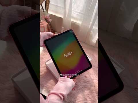 unboxing & setting up 🌸 #ipad #pink #aesthetic #fyp #girlie #unboxing #asmr #foryoupage