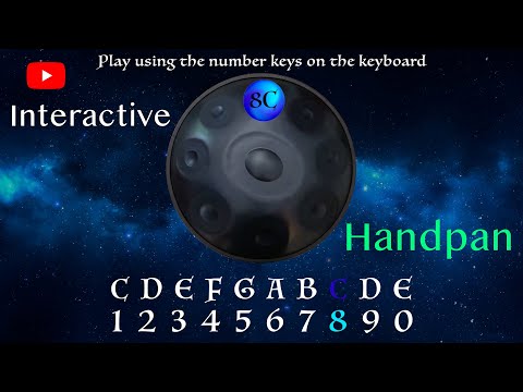 Play Handpan on YouTube with the number keys 🎶