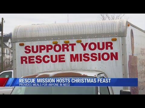 Rescue Mission Ministries holds special Christmas feast for those in need