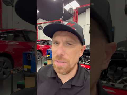 Tesla makes ping noise from suspension? #mechanic #tesla