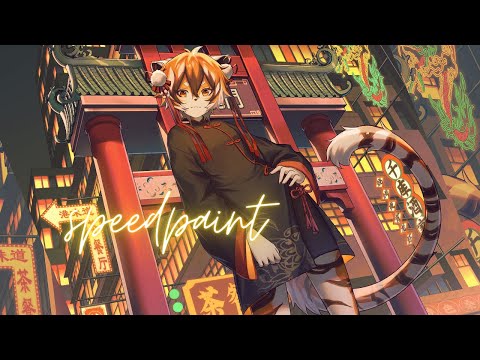 neon city ✦ arknights fanart speedpaint【CLIP STUDIO PAINT】