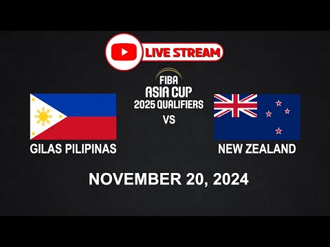 LIVE NOW! GILAS PILIPINAS vs NEW ZEALAND | FIBA ASIA CUP |November 20, 2024| NBA2K24 Simulation Only