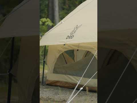 One-touch tent setup: DoD Kinoko Mushroom tent #shorts #camping