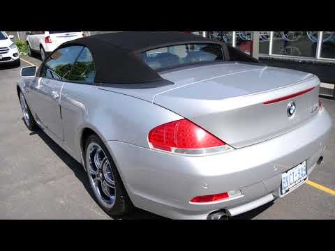 2006 BMW 645I WITH 19 INCH CHROME STAGGERED RIMS & TIRES