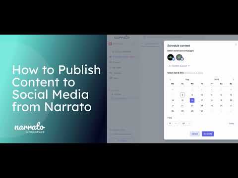 How to Publish Content to Social Media from Narrato