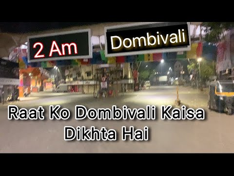 Raat Me Dombivali Kaisa Dikhta Hai -2AM Ko travel with bike @totalVlogging-Dombivalikar