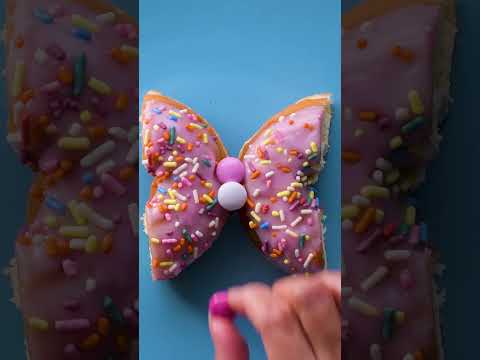 This sweet transformation turns donuts into butterflies! 🍩🦋