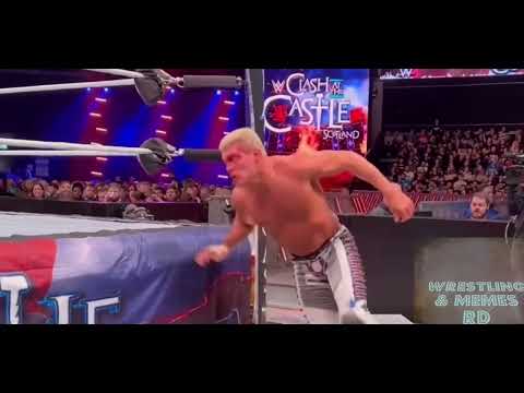 Aj Styles I_QUIT Cody Rhodes Undisputed W.W.E Champions - w.w.e Clash At The Castle 2024