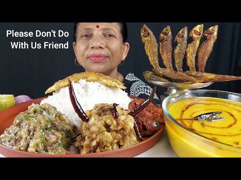 BENGALI LUNCH THALI FOOD EATING SHOW MUKBANG