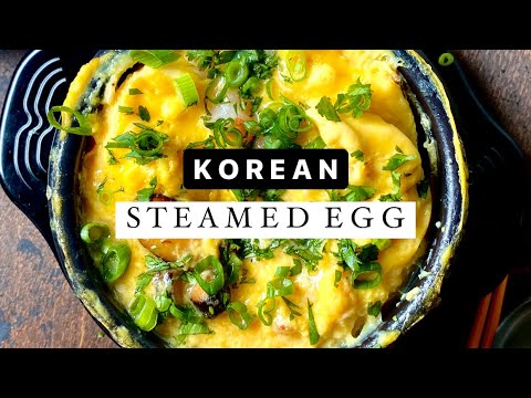 15-minute weeknight dinner with Korean Steamed eggs.