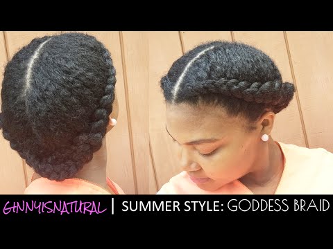 Natural Hair Goddess Braids | @ginnyisnatural