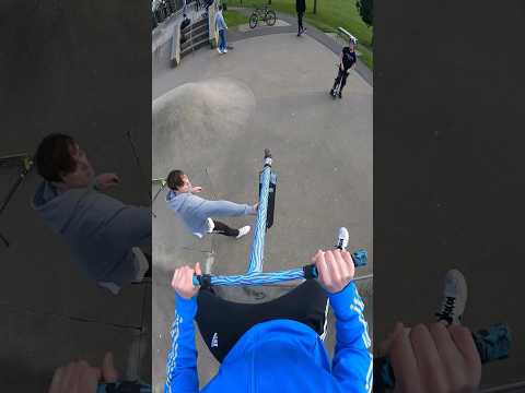 when your hands don’t work💀 #scooter #skatepark #challenge