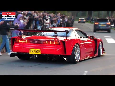 Modified Cars leaving Car Show! - NSX Widebody, Aventador, Supra, CLK GTR, Skyline GTR, Lowriders,