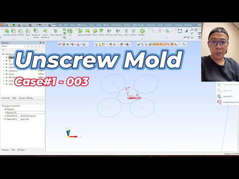 Case1   003 | Unscrew Mold Design | 4 cavites