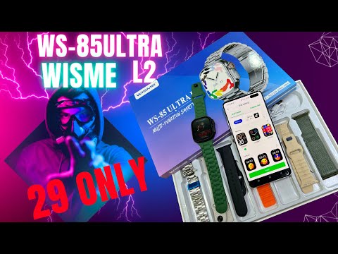 wisme ws85 ultra l2 time and date setting | freefit application | ferefit watch face setting | ws85