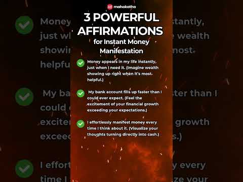 3 Affirmations for Instant Money Manifestation