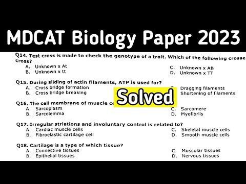 MDCAT Paper 2023 | Biology Portion | Complete Solved