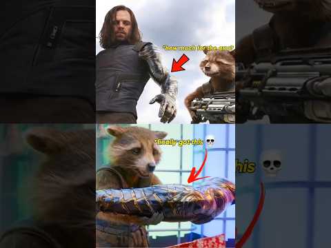 How Rocket got Bucky's Arm? 🦾🦝 #rocket #buckybarnes #thunderbolts #guardiansofthegalaxy #marvel #mcu