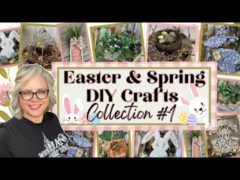 Spring Easter Collection #1 DIY Crafts 🌸🐰🌿 Whimsical Rustic Crafts || Dollar Tree Hobby Lobby