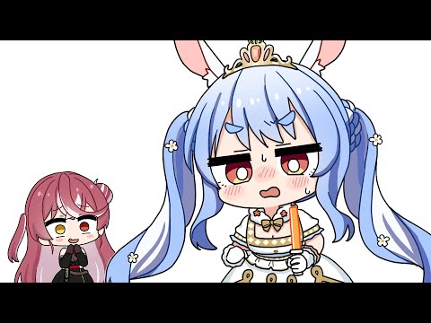 Pekora Falls for Marine’s Degenerate Trick【Hololive AnimatedClip/Eng sub】【Marine/Pekora】