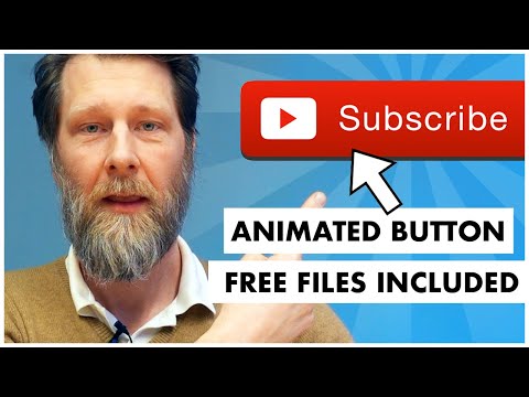 How to make an animated subscribe button for YouTube videos