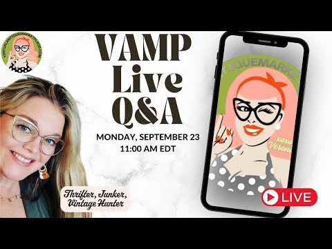 Virtual Antique Marketplace VAMP Q&A Live! Monday Chat with Me ⭐️