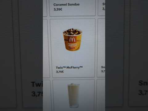 Check out the McDonald's dessert menu in Athens, Greece #shorts #travel #mcdonalds #athens #twix