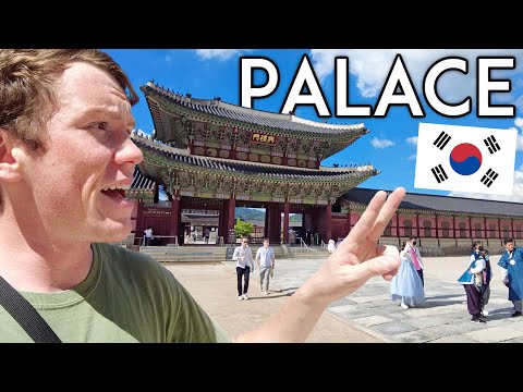 Exploring South Korea's HUGE PALACE + Incredible Korean Food Travel Vlog