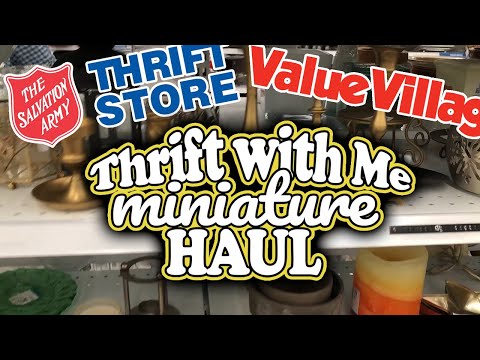 Thrift with Me at Salvation Army and Value Village for Miniatures in One Sixth Scale