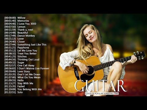 Top Guitar Covers of Popular Songs 2024 - Best Instrumental Music For Work, Study, Sleep