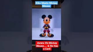 Kingdom Hearts Shorts Riku Meets Mickey Mouse 🐁 #kingdomhearts #kingdomheartsrechainofmemories