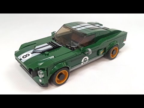 1960's Ford Mustang 8 studs wide bricks moc (not Lego)