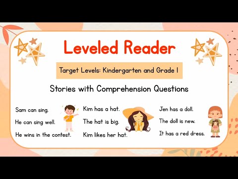 Reading for Kindergarten and Grade 1 | Leveled Reader 3 | Reading Comprehension