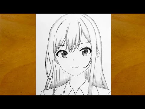 How to Draw a Beautiful Anime Girl || Step-by-Step Anime Drawing Tutorial || Easy Pencil Sketch