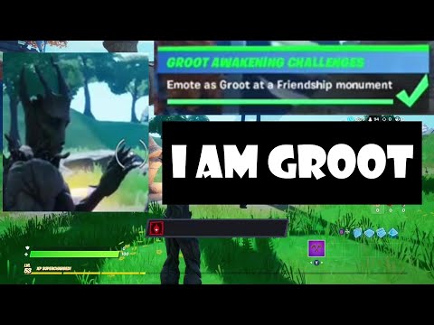 GROOT Saying "I AM GROOT" Fortnite