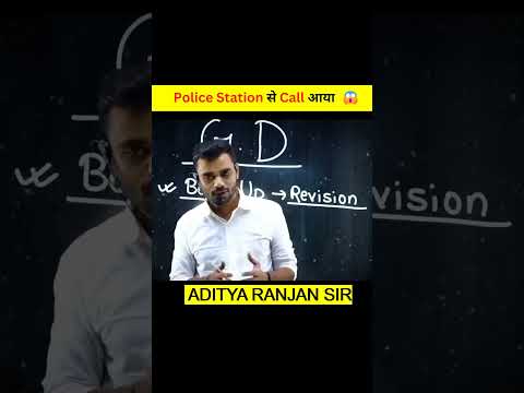 Police Station से Call आया 😱 || Aditya Sir ने किया कर दिया ? || #shorts #rankersgurukul #cgl