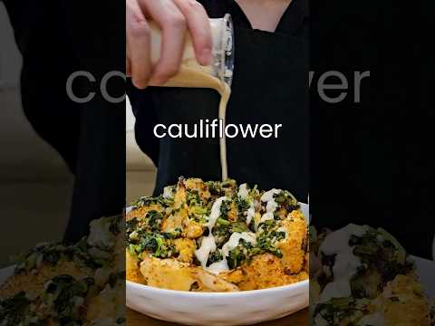 🤤 BEST cauliflower #shorts #cauliflower #easyrecipe #cooking #cauliflowerrecipe #asmrfood