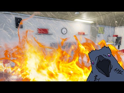 We set the kitchen on fire! (One-armed cook w/ Keddougie)