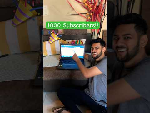 1000 subscribers completed | First milestone of monetization | Youtube #shorts #1000subscriber