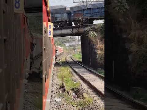 TRAIN Over TRAIN | 11019/Konark Express and Freight Train