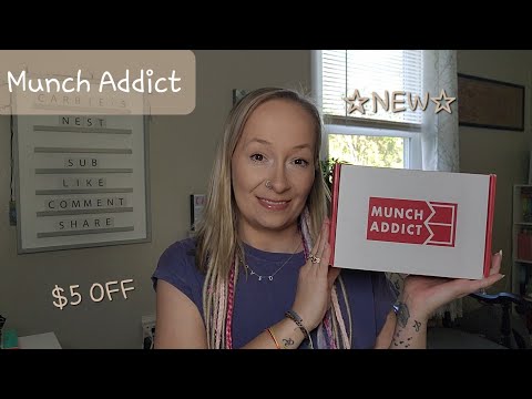 ⭐️NEW⭐️ Munch Addict Unboxing • Snacks from all over the world! $5 off code #munchaddict #unboxing