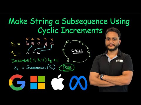 Make String a Subsequence Using Cyclic Increments | Leetcode 2825