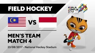 KL2017 29th SEA Games | Men's Field Hockey - MAS 🇲🇾 vs INA 🇮🇩 | 23/08/2017