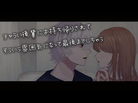 【女性向けボイス】チャラい後輩にお持ち帰りされて最後までしちゃう音声【シチュエーションボイス】