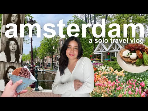 Amsterdam Travel VLOG 2023 ✈️ Van Gogh Museum, Canal Cruise, Kuekenhof