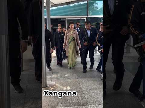 kanganaranaut spotted at airport😍❤️#mumbai #bollywood #trending #shorts #viralshort #youtubeshorts