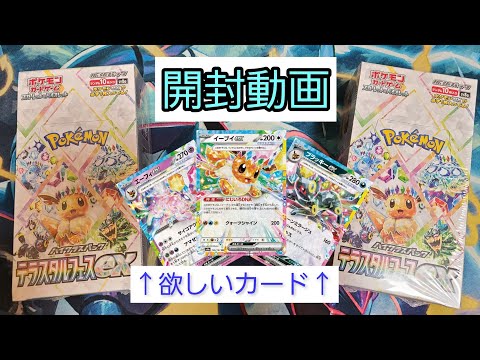 【ポケカ】テラスタルフェスex開封！！【開封動画】